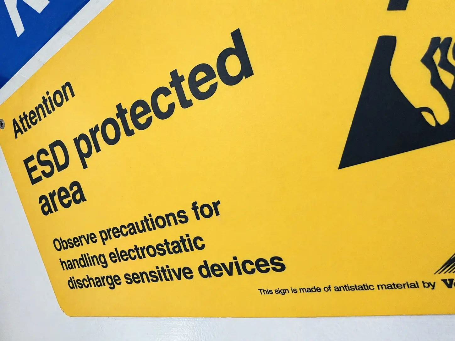 ESD Sign at Roscan Electronics